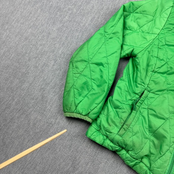 Patagonia Jacket Girls XS 5/6 Green Nano Puffer Full Zip Primaloft Mock Neck - Picture 5 of 16
